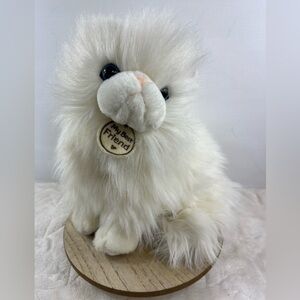 Hallmark My Best Friend White Long Hair Blue Eyes Cat Plush Soft Toy Stuffed 10”
